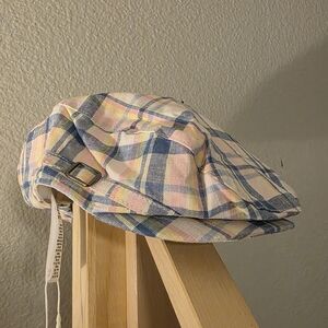 Janie and Jack Pastel Plaid Cap